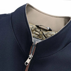 Men’s Thick Fleece-Lined Winter Jacket – Warm Cotton Padded Stand Collar Coat