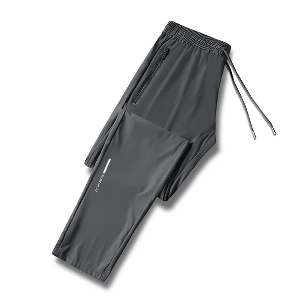 Men’s Reflective Quick-Dry Running Pants – Lightweight Summer Jogging & Hiking Trousers