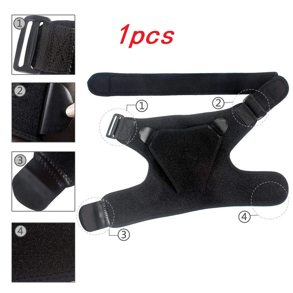 Adjustable Shoulder Brace with Pressure Pad – Left & Right Support