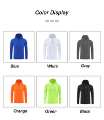Reflective Quick-Dry Hooded Running Jacket – Lightweight Sun Protection Coat