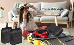 Portable Waterproof Shoe Storage Bags – 2/4 Pack Travel Organizer