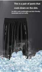 Men’s Quick-Dry Running Pants – Zipper Fitness Trousers
