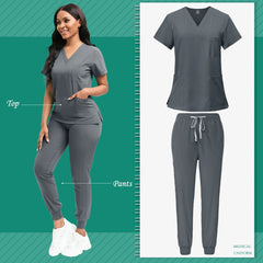 Unisex Medical Scrubs Set – High-Quality SPA, Clinic, and Veterinary Work Uniform