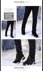 Men’s Winter Snow Shoes – Warm Leather Non-Slip Sneakers