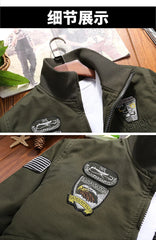 Men’s Outdoor Vintage Cargo Jacket – Embroidered Cotton Windbreaker 2024