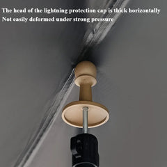 4pcs Camping Tent Poles with Lightning Caps – Durable Canopy Support Set