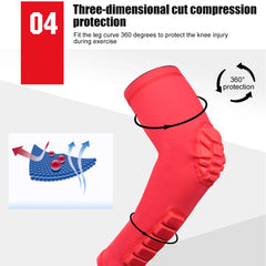 Padded Compression Arm Sleeve – Elbow Protector for Sports (1 Pc)