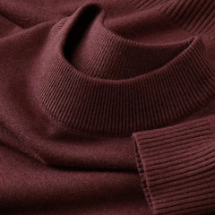 Men’s Autumn Mock Turtleneck Knit Sweater
