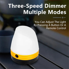 Portable LED Camping Lantern – Waterproof Tent Light with Hook