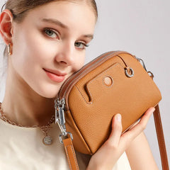 Genuine Leather Women’s Small Crossbody Shoulder Bag