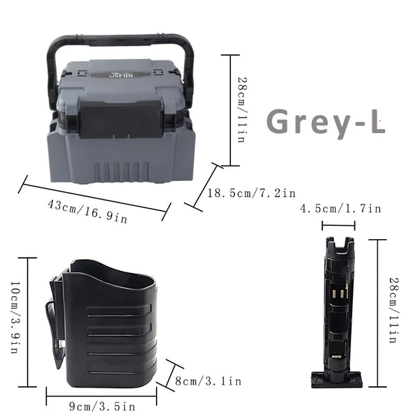 Large Multi-Function Fishing Box & Live Fish Bucket – Thickened Storage Tackle Organizer