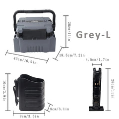 Large Multi-Function Fishing Box & Live Fish Bucket – Thickened Storage Tackle Organizer