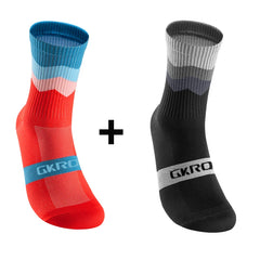 2 Pairs Professional Cycling Socks – Breathable Compression