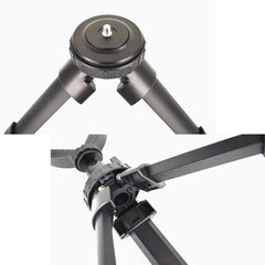 Aluminum Adjustable Rifle Rest Tripod – 360° Rotating V-Yoke Shooting Stand