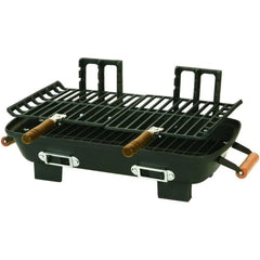 Marsh Allen 30052 Cast Iron Hibachi Grill – 10x18" Charcoal BBQ Grill