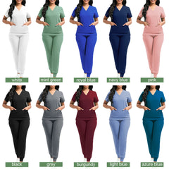 Unisex Medical Scrubs Set – High-Quality SPA, Clinic, and Veterinary Work Uniform