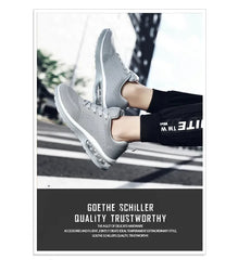 Red Air Running Sneakers – Ultra-Light Breathable Trail Shoes (Up to Size 47)