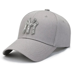 Women’s Rhinestone Baseball Cap – Fashion Casual Sunshade Hat