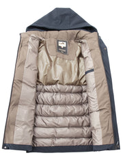 Men’s Thick Warm Cotton Jacket – Autumn Winter Business Casual Coat