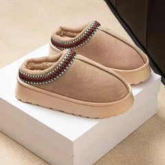 2025 Platform Fluffy Slippers – Unisex Winter Plush