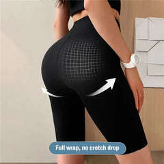Women’s High Waist Sports Shorts – M to XL