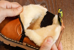 Kids Warm Plush Chelsea Boots – Autumn/Winter Fashion Ankle Boots with Zipper
