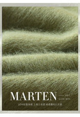 Women’s Mink Cashmere Pullover Sweater – High Collar