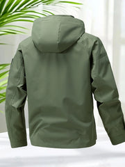 Men’s Waterproof Softshell Hooded Jacket – Outdoor Windbreaker