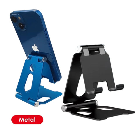 Aluminum Alloy Folding Phone Stand – Portable Desktop Holder for iPhone