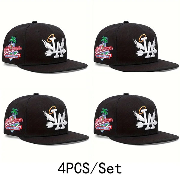 Unisex LA Embroidery Baseball Cap – Adjustable Snapback Hat
