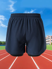 Men’s 2-in-1 Running Shorts – Quick Dry Double Layer Gym Shorts