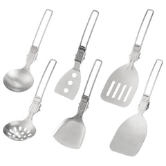 304 Stainless Steel Folding Camping Spork – Multifunctional Outdoor Cookware Tool