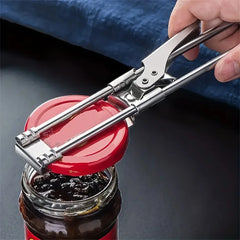 Adjustable Stainless Steel Can & Bottle Opener – Non-Slip Multifunctional Kitchen Tool