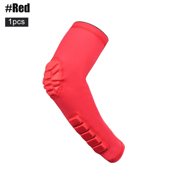 Padded Compression Arm Sleeve – Elbow Protector for Sports (1 Pc)