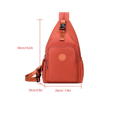 Women’s Korean-Style Nylon Chest Backpack