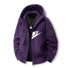 Men’s 2025 Printed Jacket – Casual Sport Trench Coat