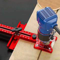 3-in-1 Router Groove & Circle Cutting Jig – Adjustable Aluminum Woodworking Bracket