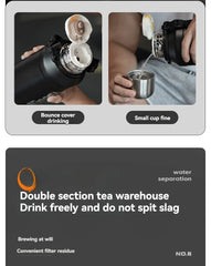 2L Stainless Steel Insulated Thermos Bottle – Hot & Cold Drink Vacuum Flask