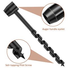 Bushcraft Carbon Steel Survival Hand Auger Drill