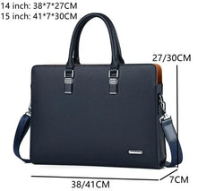 MOTAORA Genuine Leather Laptop Briefcase (14–15.6")