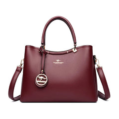 Kangaroo Women’s Large Capacity PU Shoulder Bag