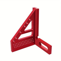 3D Multi-Angle Aluminum Measuring Ruler – 45°/90° Woodworking Square