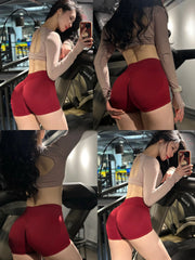 Women’s Seamless High-Waist Fitness Shorts
