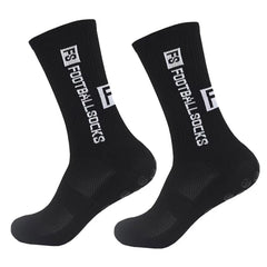 4 Pairs FS Mid-Tube Football Socks – Non-Slip & Breathable