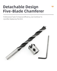 SIQICNC HSS Countersink Drill Bit Set 3–10mm – Chamfer & Pilot Hole Cutter