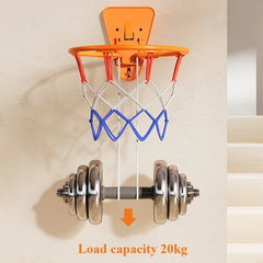 Foldable Indoor Basketball Hoop for Kids – Wall-Mounted Silent Training Set
