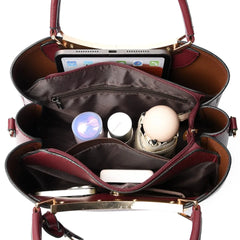 Kangaroo Women’s Large Capacity PU Shoulder Bag
