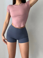 GymHUB High-Waist Hip-Lift Yoga Shorts