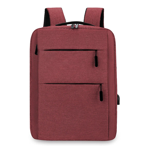 Multi-Layer Zippered Laptop Backpack – Business & Travel Bag for Men and Women
