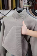 Men’s Luxury Velvet High Neck Sweater